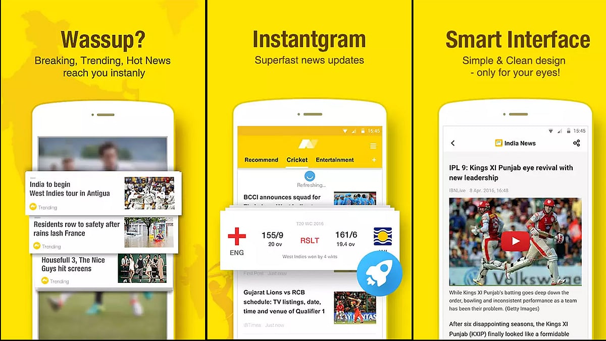 What the UC News offers. (Photo Courtesy: Google Play Store Screengrab)
