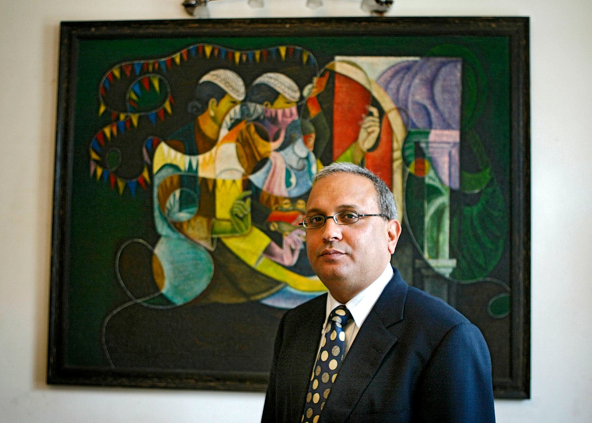 Samir Arora of Helios Capital, at his home (Photographer: Amit Bhargava/Bloomberg)