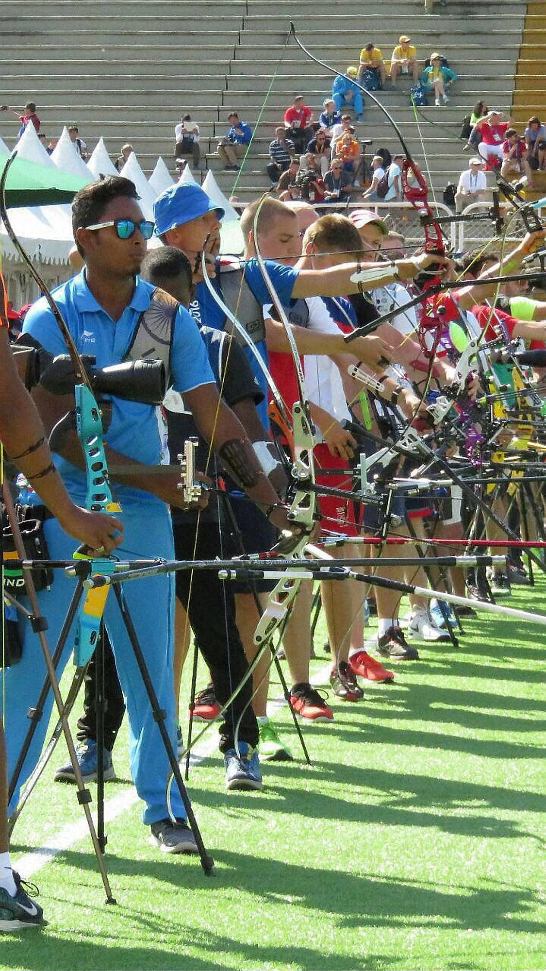 Archer Atanu Das competes in men’s individual category ahead of the 2016 Summer Olympics in Rio de Janeiro, Brazil on Friday. (Source: PTI)