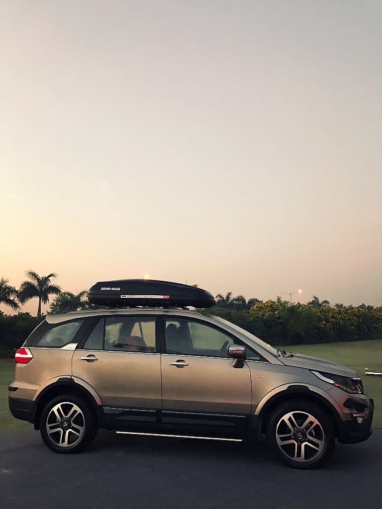 Outfitted with an optional Rhino Back roof rack, Hexa 4X4 looks ready for a weekend getaway. (Photo: Ankit Vengurlekar)