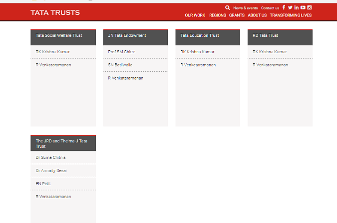 Tata Trusts website
