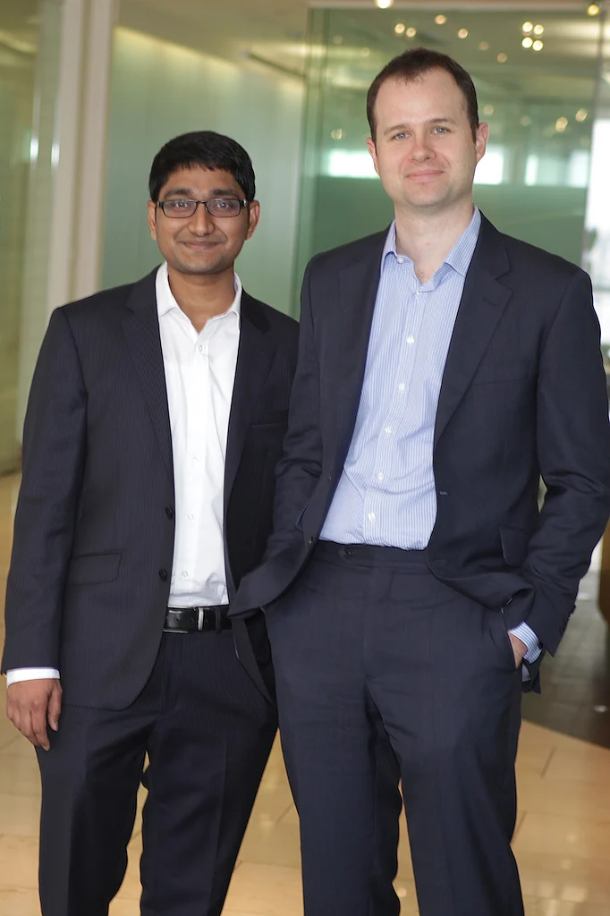 Sandeep Bathina and Tom Beevers, Co-founders of StockViews (Photograph: Nishant Sharma/BloombergQuint)
