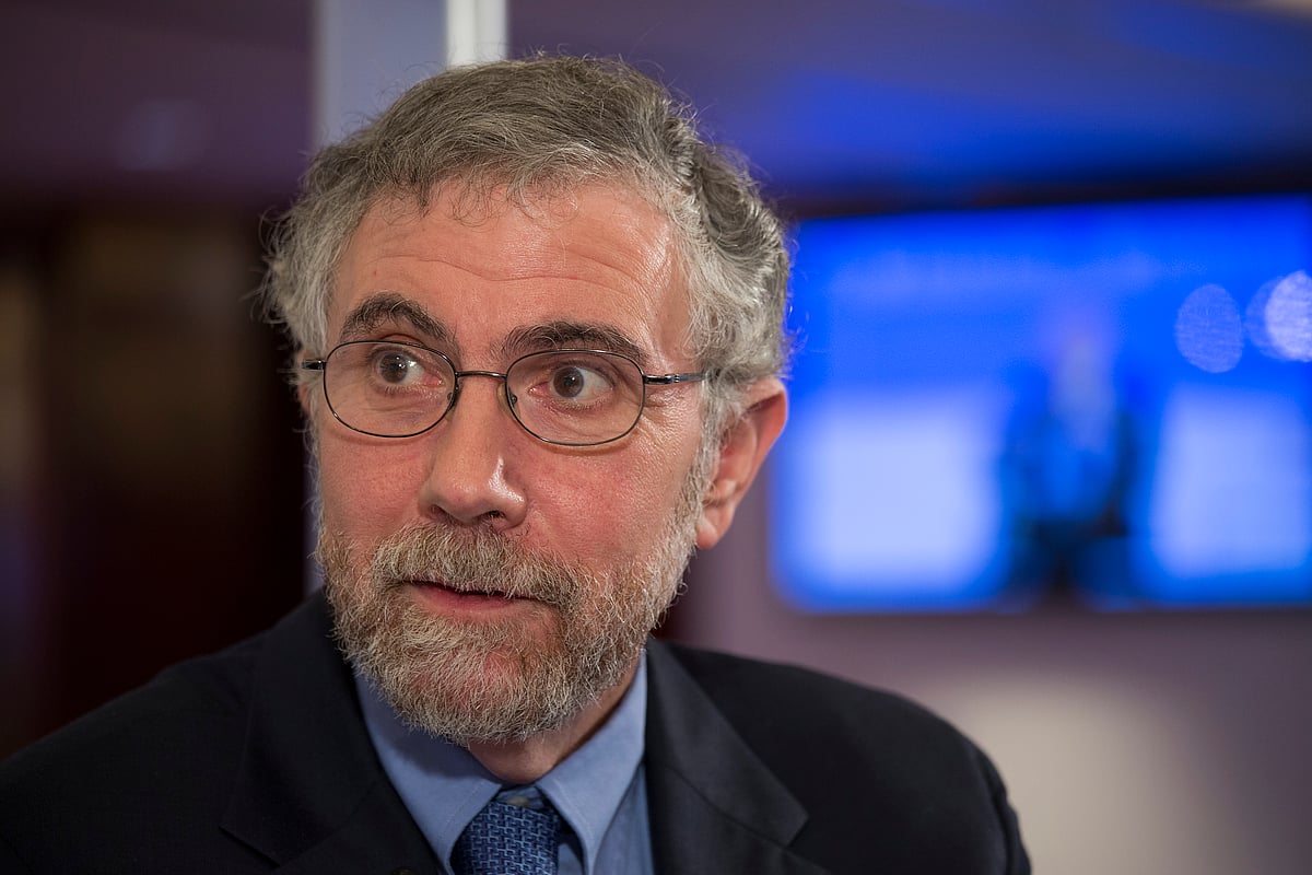 Paul Krugman at a press conference in Hing Kong in 2013. (Photographer: Jerome Favre/Bloomberg) 