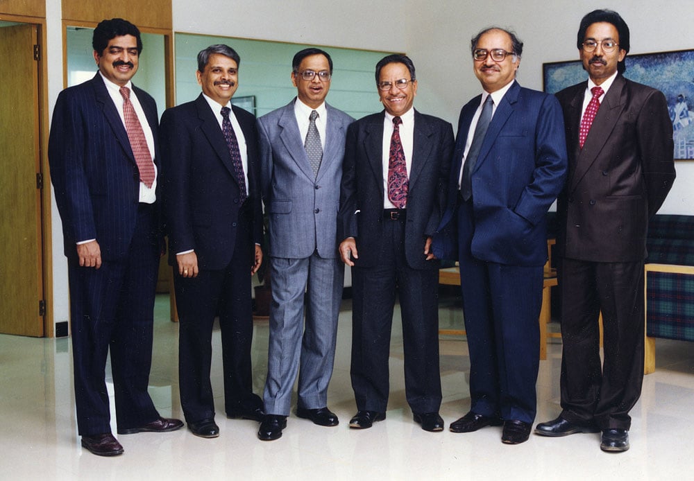 The co-founders of Infosys Ltd. (Image: Infosys)