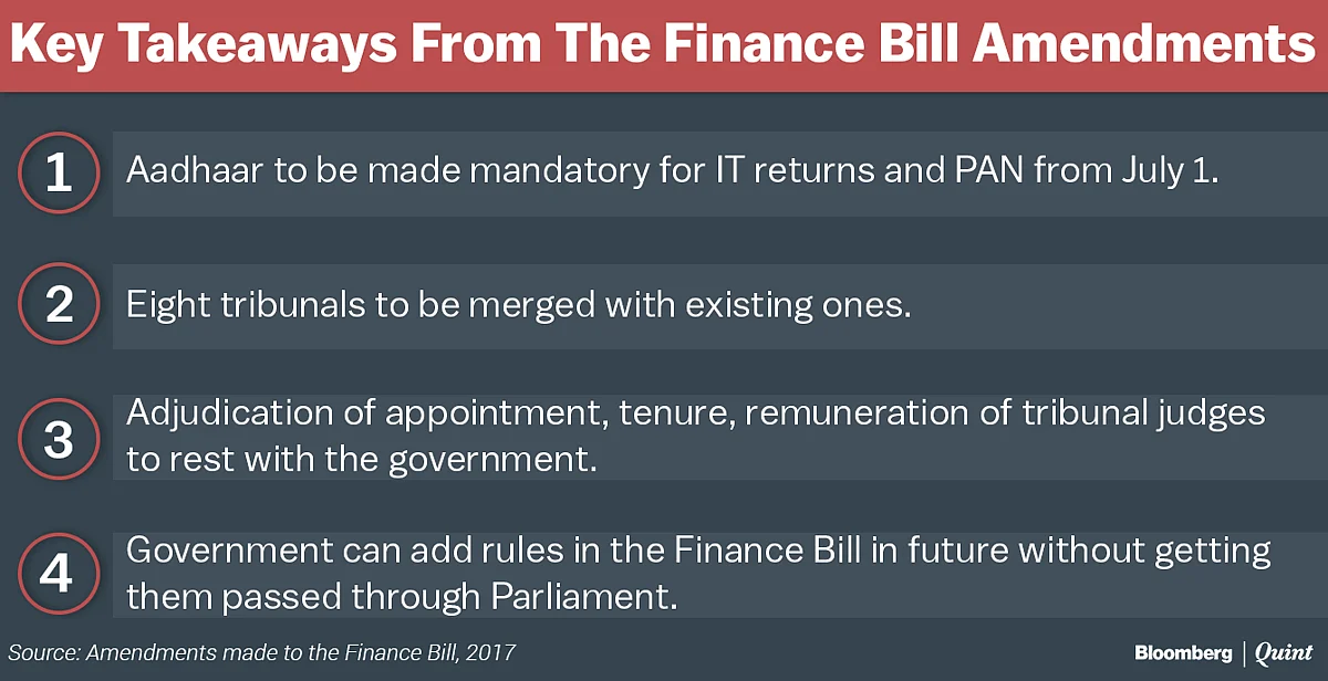 Finance Bill, 2017: How Tribunal Mergers Took Cover Under Money Bill