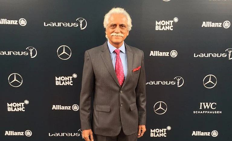 Ayaz Memon at the Laureus World Sports Awards 2017 (Source: Ayaz Memon’s verified Twitter account)