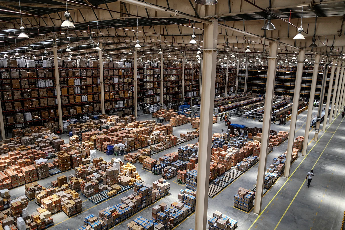 A warehouse in Nagpur. (Photographer: Dhiraj Singh/Bloomberg)