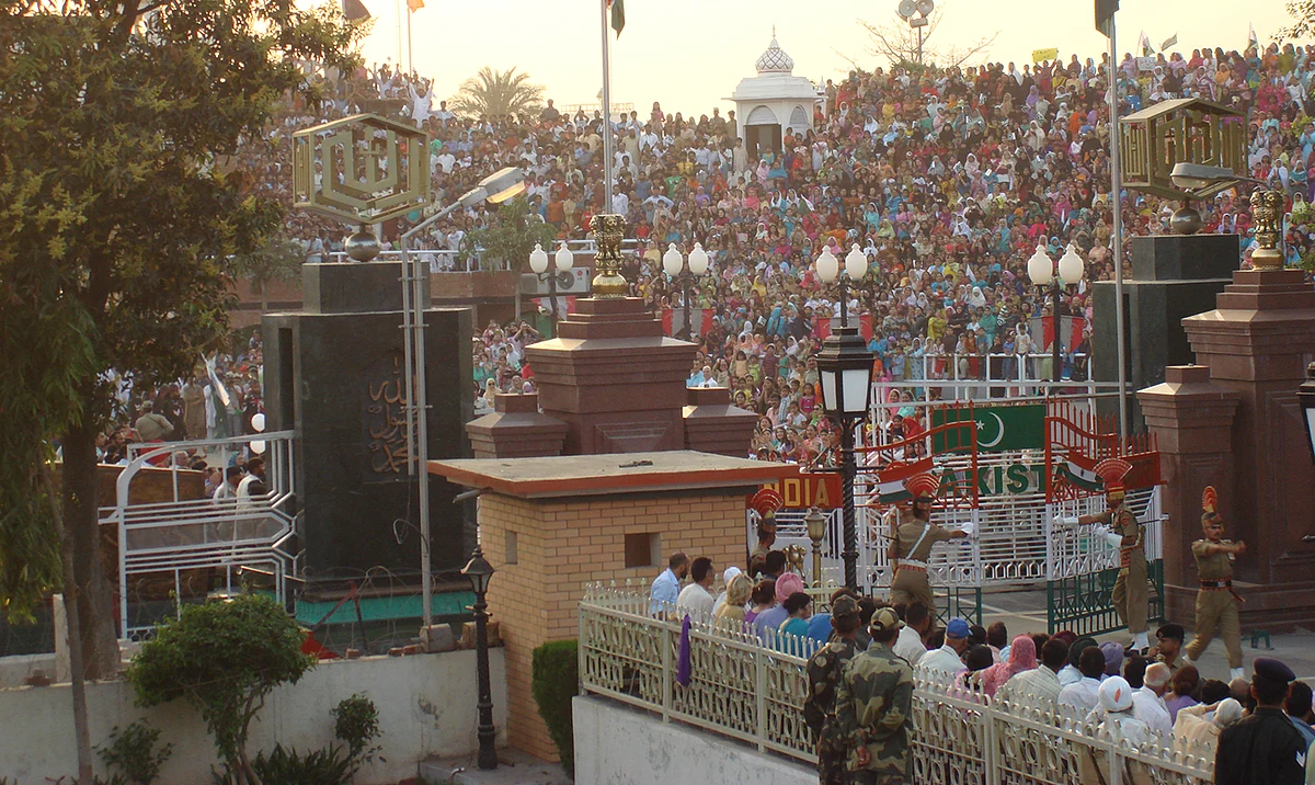 Closing the Wagah Border Gate. (Photograph: Raj Bhala)
