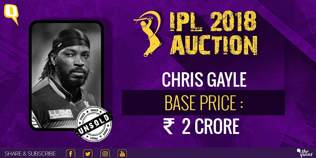 IPL Auction 2018 Day 2: Gayle Goes to KXIP, Parthiv Sold to RCB