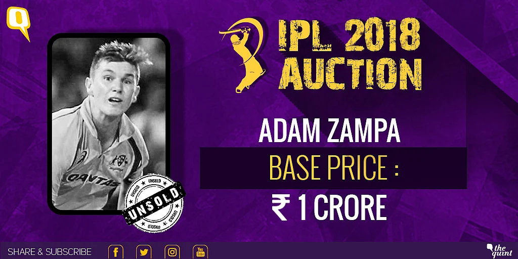 IPL Auction 2018 Live: Rashid Khan Goes to SRH, Malinga Unsold