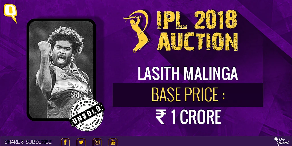 IPL Auction 2018 Live: Rashid Khan Goes to SRH, Malinga Unsold