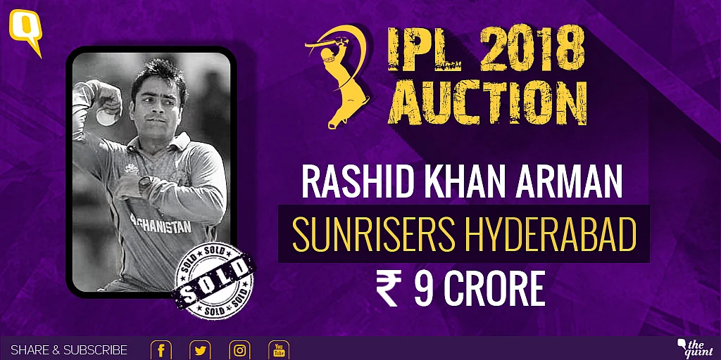 IPL Auction 2018 Live: Rashid Khan Goes to SRH, Malinga Unsold