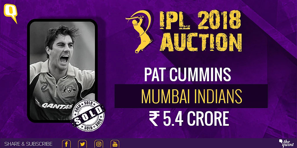 IPL Auction 2018 Live: Rashid Khan Goes to SRH, Malinga Unsold