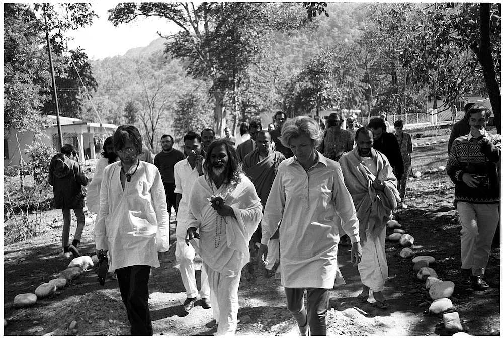 The Beatles in India. (Source: The Beatles Facebook Page)