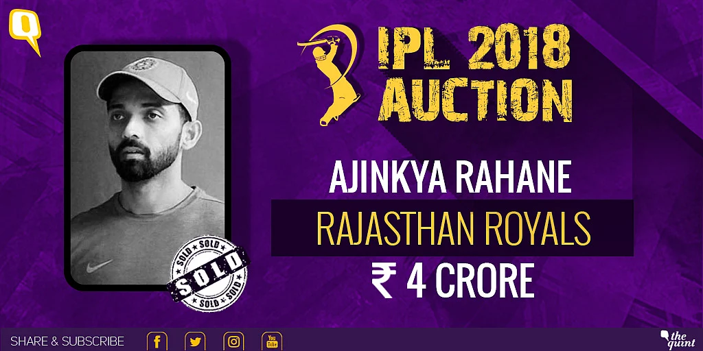 IPL Auction 2018 Live: Rashid Khan Goes to SRH, Malinga Unsold