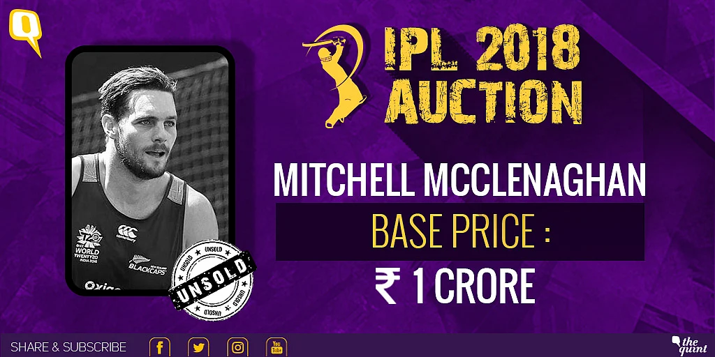 IPL Auction 2018 Live: Rashid Khan Goes to SRH, Malinga Unsold