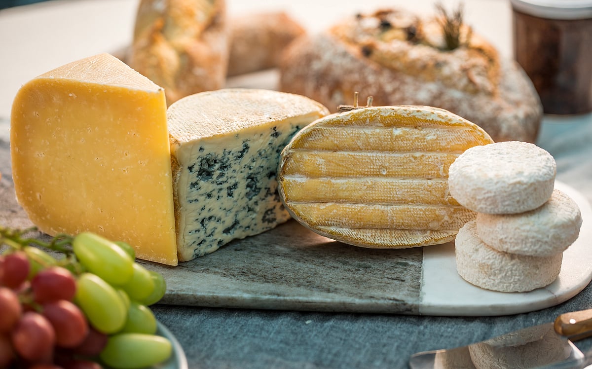 Different kinds of cheese placed for a photograph. (Photographer: Jason Alden/Bloomberg)&nbsp;