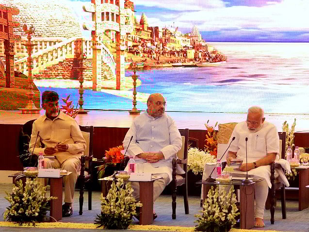 NDA Meeting in New Delhi on April 10 2017. (Photograph: BJP official website)