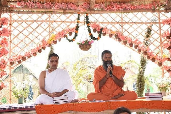 <div class="paragraphs"><p>Acharya Balkrishna with  Baba Ramdev. (Source: Swami Ramdev/Twitter)</p></div>