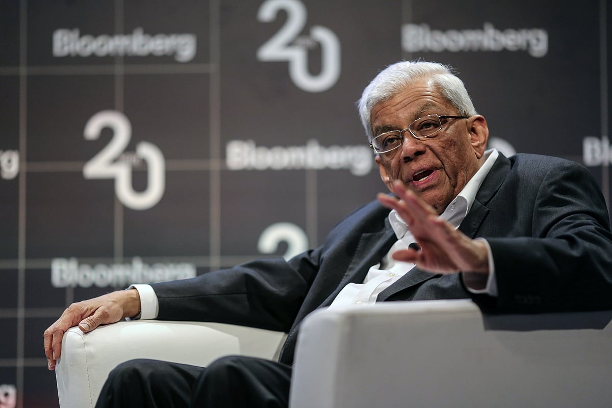 Deepak Parekh chairman of HDFC at a Bloomberg event. (Photographer: Dhiraj Singh/Bloomberg)