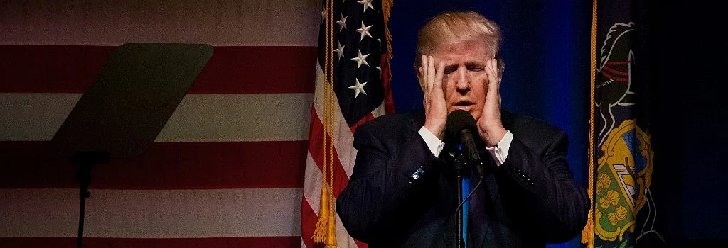 Donald Trump, then 2016 Republican presidential nominee, gestures while speaking during a campaign event a day before the election, in Scranton, Pennsylvania, on Nov. 7, 2016. (Photographer: Michael Nagle/Bloomberg)