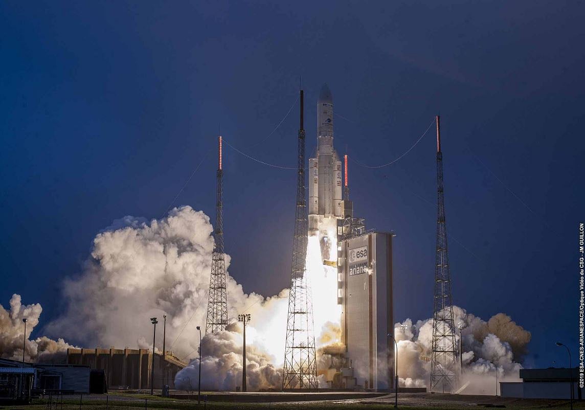 GSAT-31 was successfully launched by Airane 5 from French Guiana. (Source: ISRO/Twitter)