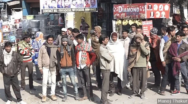 Fawara Chowk in Yamunanagar sees about 1,500-2,000 labourers every day. Most of these labourers, from across Haryana and neighbouring states such as Uttar Pradesh, had worked in plywood units that either retrenched workers or simply shut down.