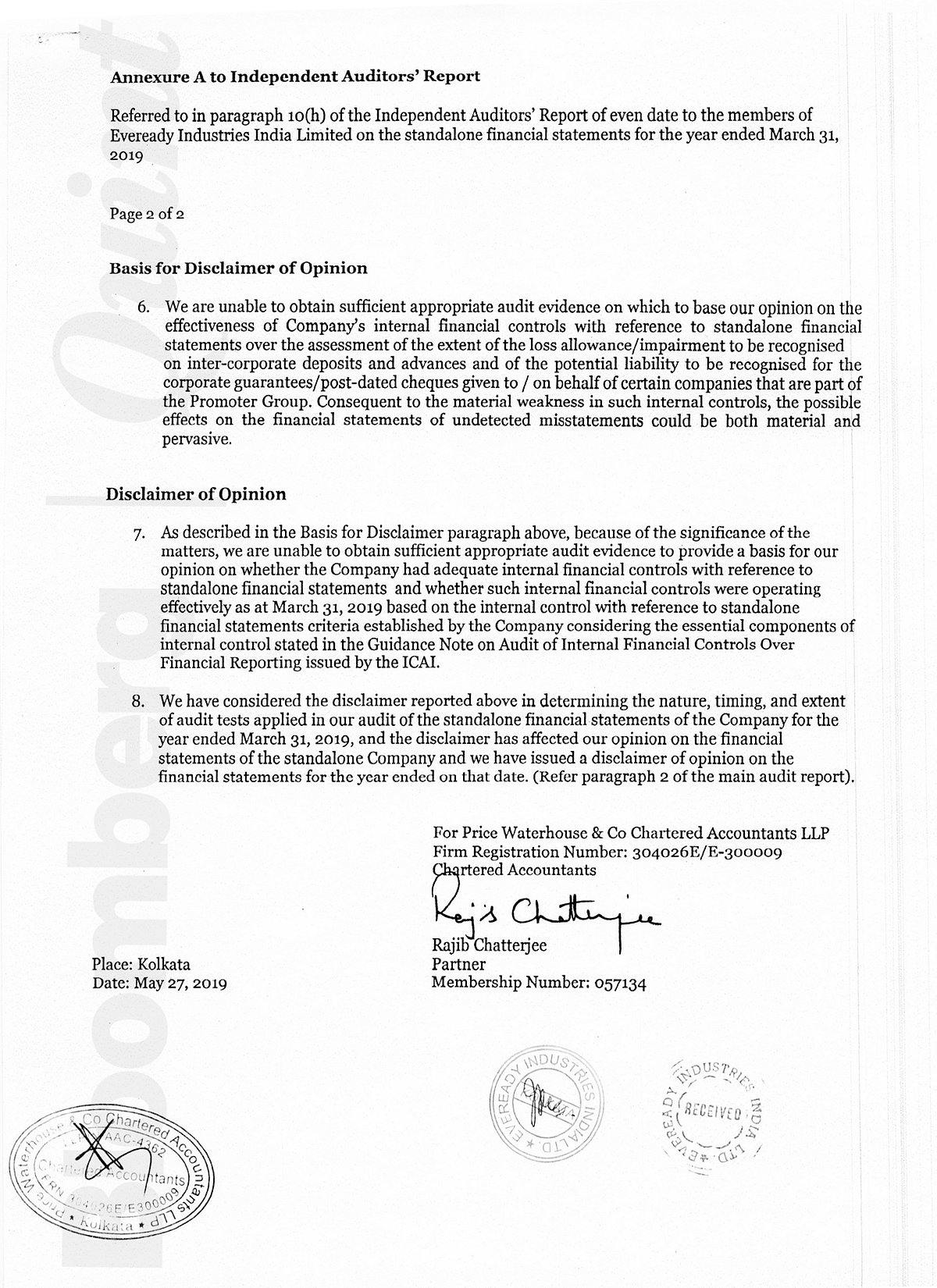 PwC Raises Concerns Over ‘Fairness’ Of Eveready’s Financial Statement