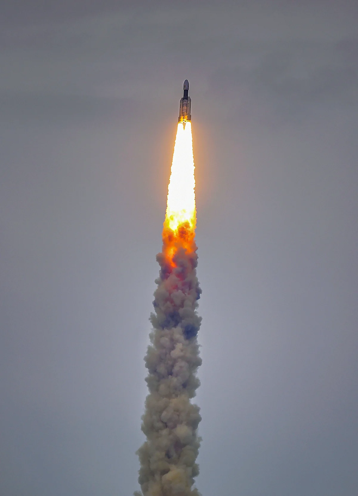 ISRO successfully launches GSLV-MkIII-M1 rocket carrying Chandrayaan-2 from Satish Dhawan Space Centre, at Sriharikota in Nellore district of Andhra Pradesh, Monday, July 22, 2019.(Source: PTI)