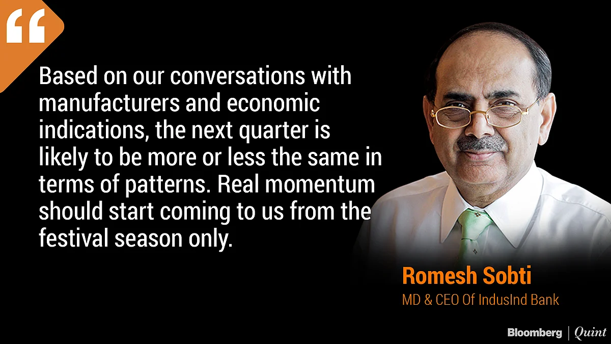 RomeshSobti, MDandCEO, IndusIndBank Ltd