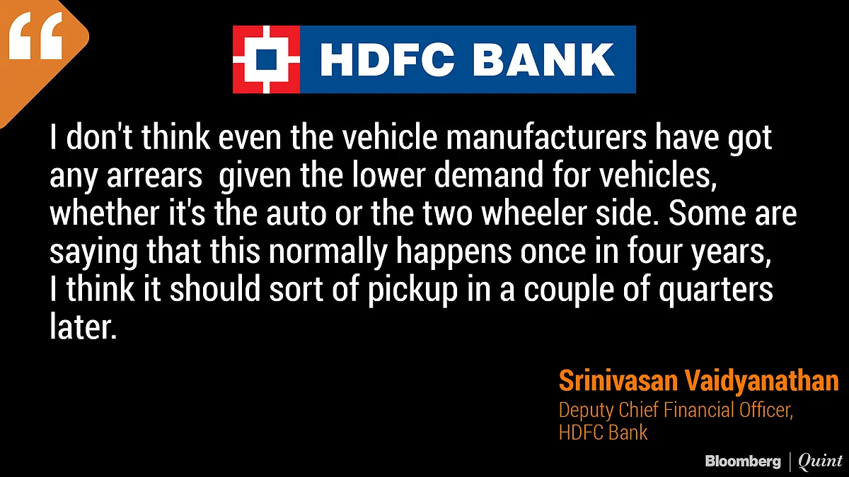 Srinivasan Vaidyanathan, deputy chief financial office, HDFC Bank Ltd