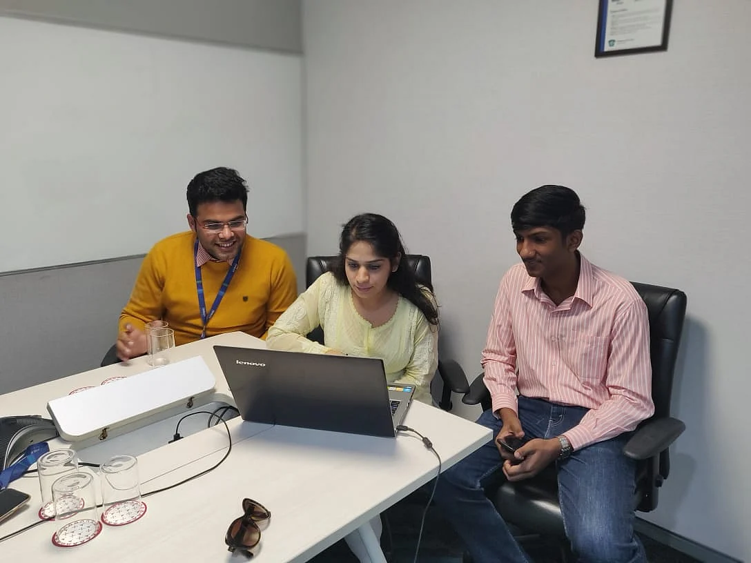 The KPMG team during their ‘Read Fest’. (Photograph: Esha)