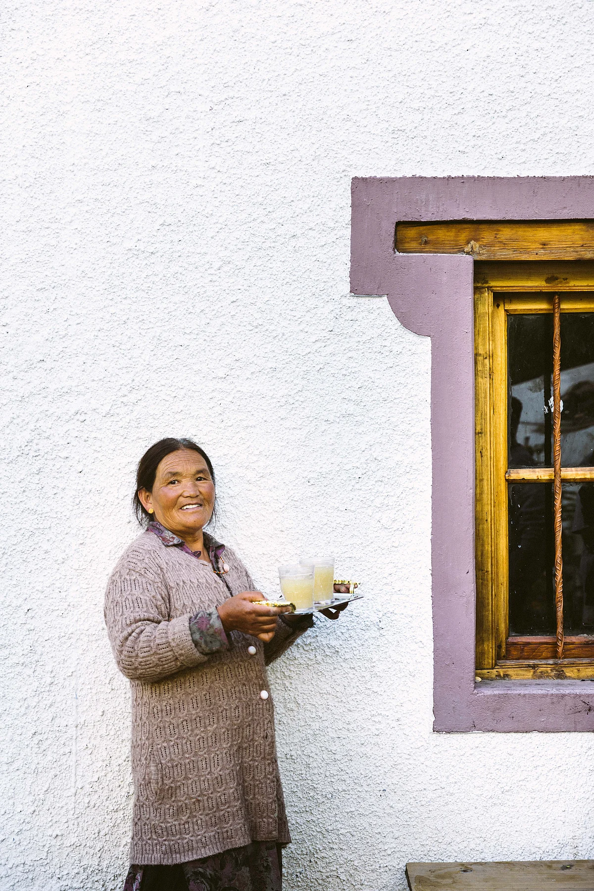 Lakrooks help Chef Prateek and team sample Chhaang in Fiang village. (Image courtesy: Athul Prasad/Masque) 