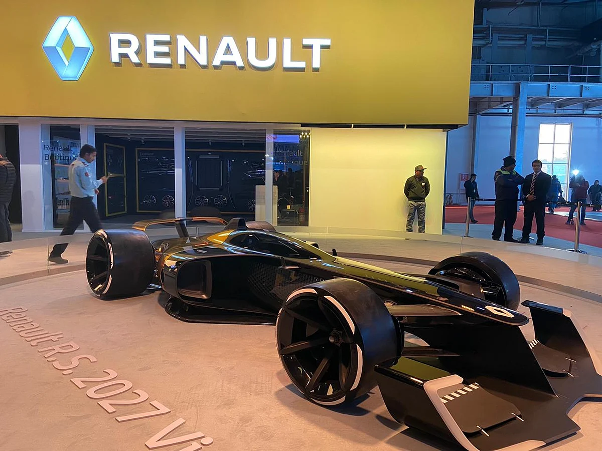 Renault’s RS2027 Vision concept (Photographer: Nishant Sharma/BloombergQuint)