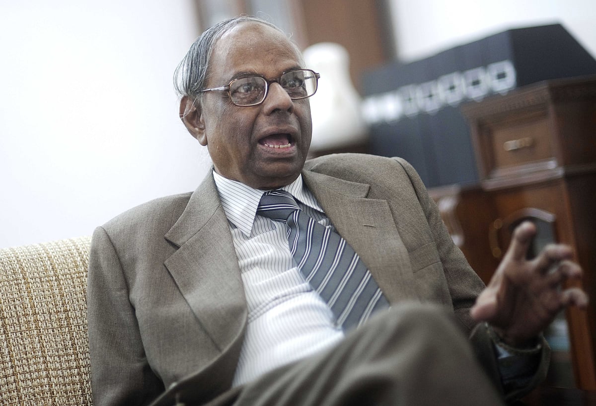 C Rangarajan, speaks during an interview, in New Delhi, on Feb. 9, 2010. (Photographer: Keith Bedford/Bloomberg)