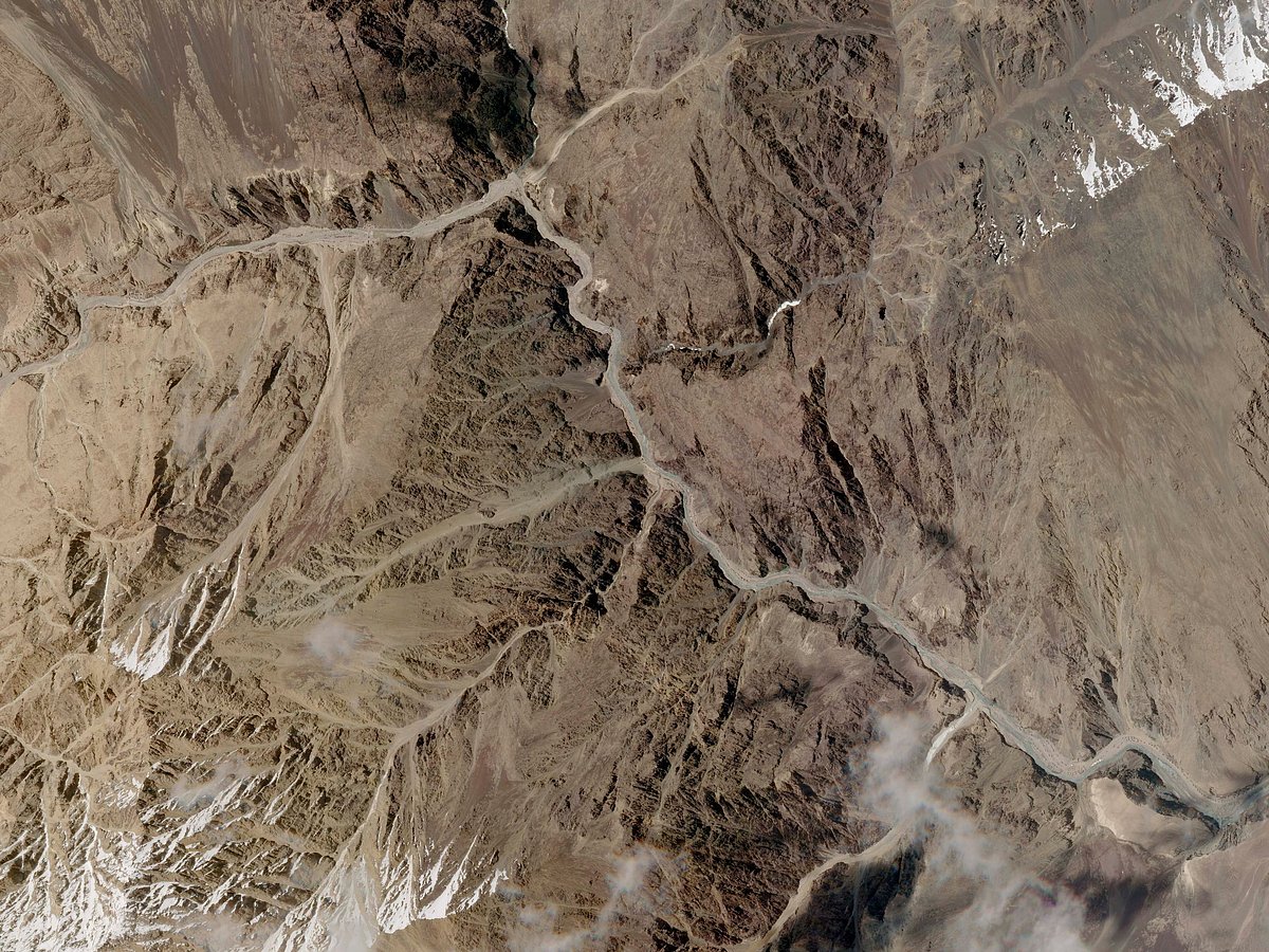 A satellite photo shows the Galwan Valley area in the Ladakh region near the Line of Actual Control between India and China, on June 16, 2020. (Photograph: AP/PTI)