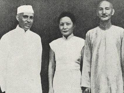 Jawaharlal Nehru with Generalissimo and Madame Chiang Kai-shek. (Photograph: NMML/Government of India)