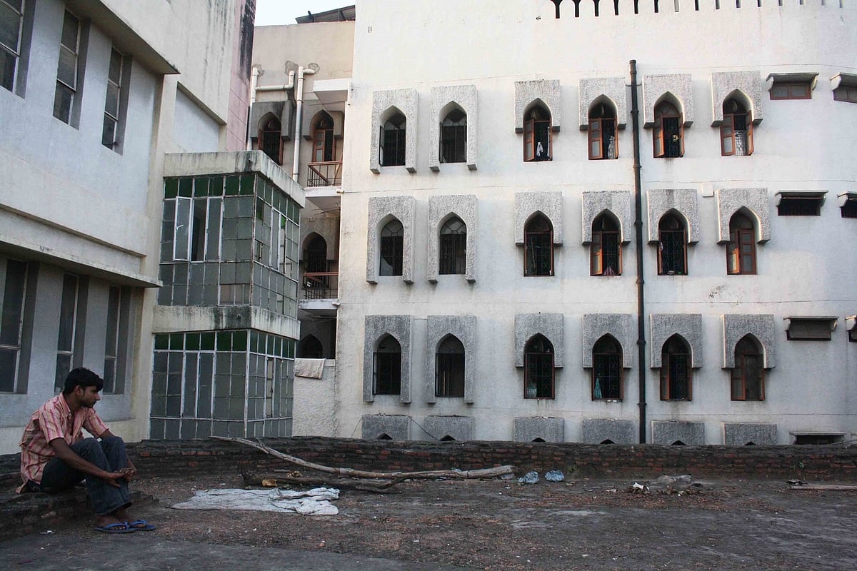 The Alami Markaz Banglewali Masjid building in Delhi. (Photograph courtesy: Priya Ramani)