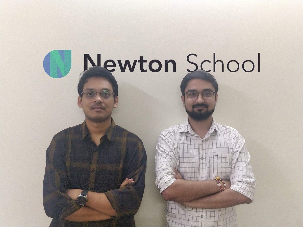 Newton School co-founder Nishant Chandra (left) and Siddharth Maheshwari (right) (Source: Newton School)