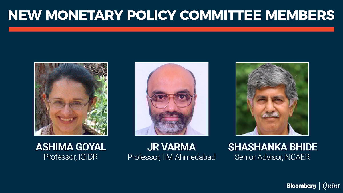 MPC: Ashima Goyal, JR Varma And Shashanka Bhide Appointed To Monetary Policy Committee