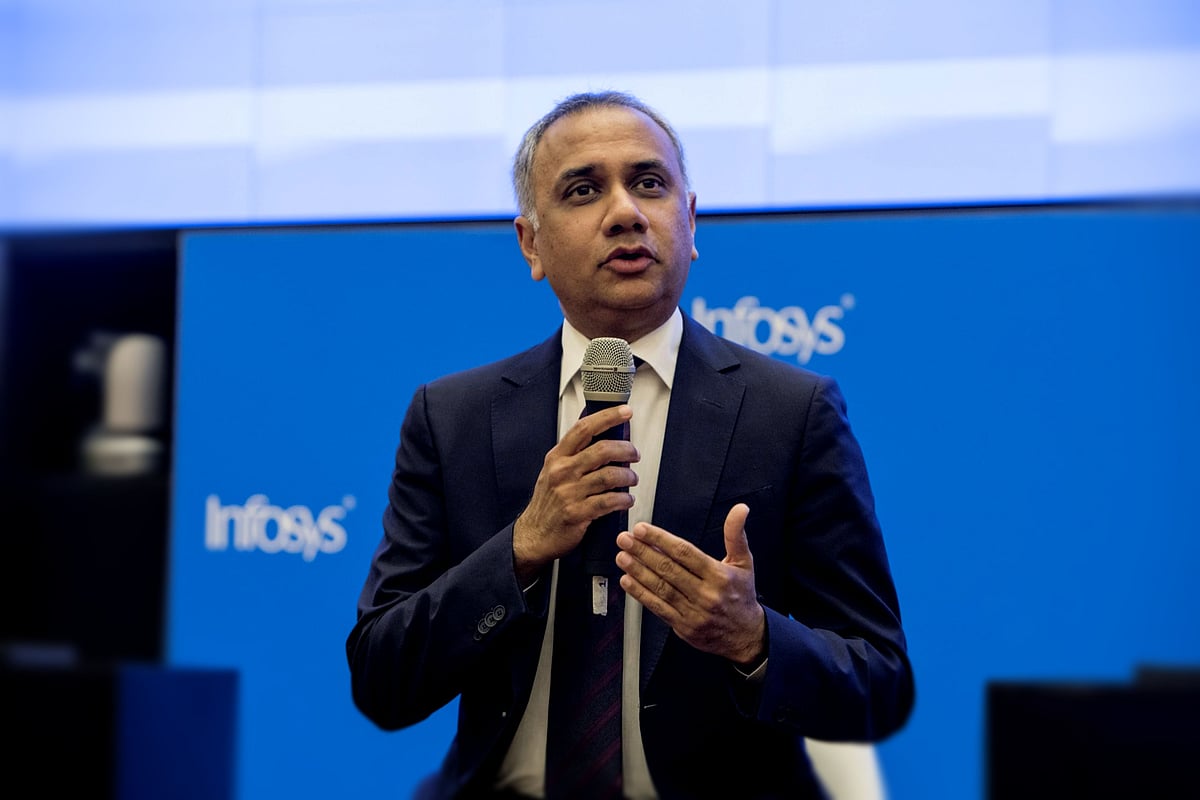 Salil Parekh, chief executive officer of Infosys Ltd. (Photographer: Samyukta Lakshmi/Bloomberg)
