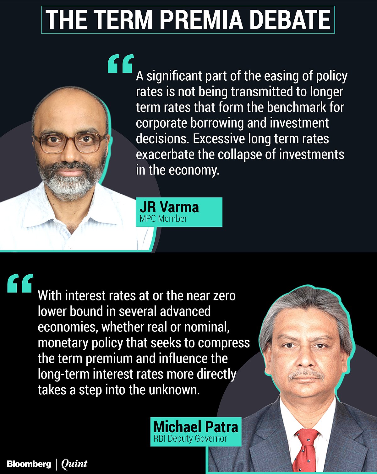 Term Premia Debate: RBI’s Michael Patra Counters JR Varma’s View