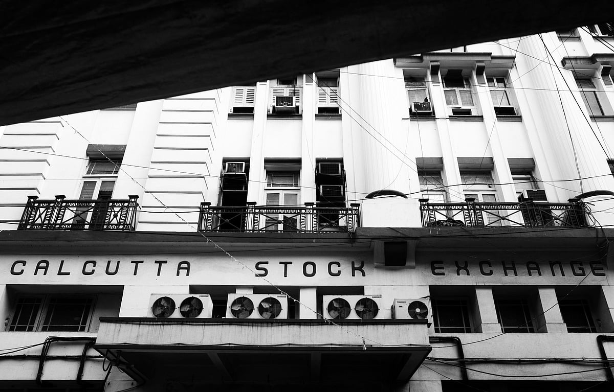 The Calcutta Stock Exchange building. (Photographer: Brent Lewin/Bloomberg)