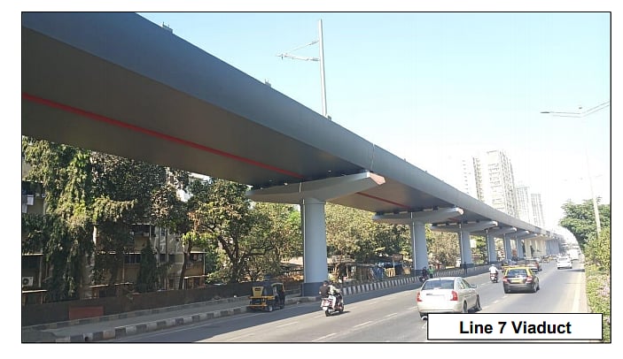 Line 7 Viaduct. (Image: MMRDA)