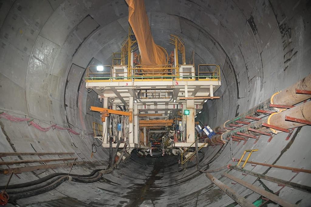 Tunneling&nbsp; under-way at Mumbai’s coastal road project. (Image: BMC)