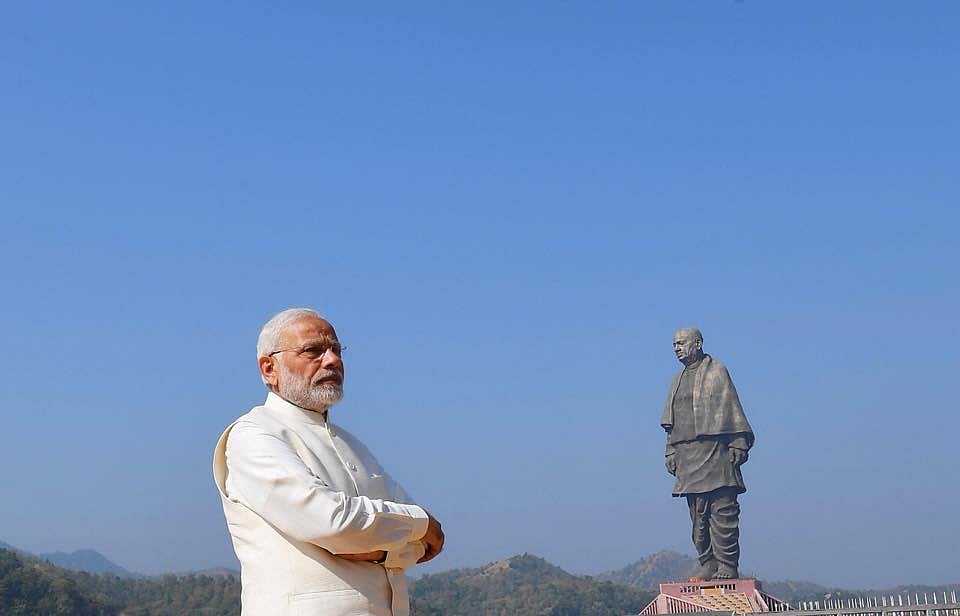 <div class="paragraphs"><p>Prime Minister Narendra Modi at the 'Statue of Unity', in Kevadiya, Gujarat, on Oct. 30, 2018. (Photograph: Narendra Modi/Facebook)</p></div>