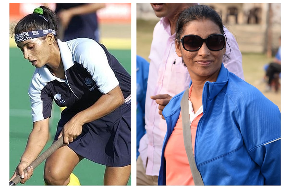 <div class="paragraphs"><p>Former India hockey captain Pritam Rani Siwach as player and coach. (Photographs:&nbsp;Pritam Rani Siwach)</p></div>