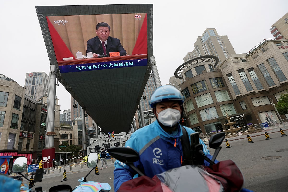 <div class="paragraphs"><p>Xi Jinping on a screen in Beijing. (Source:&nbsp;Reuters/Tingshu Wang)</p></div>