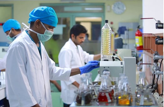 <div class="paragraphs"><p>Technicians at AVT Natural Products Ltd.'s Q&amp;A department. (Source: Company website)</p></div>