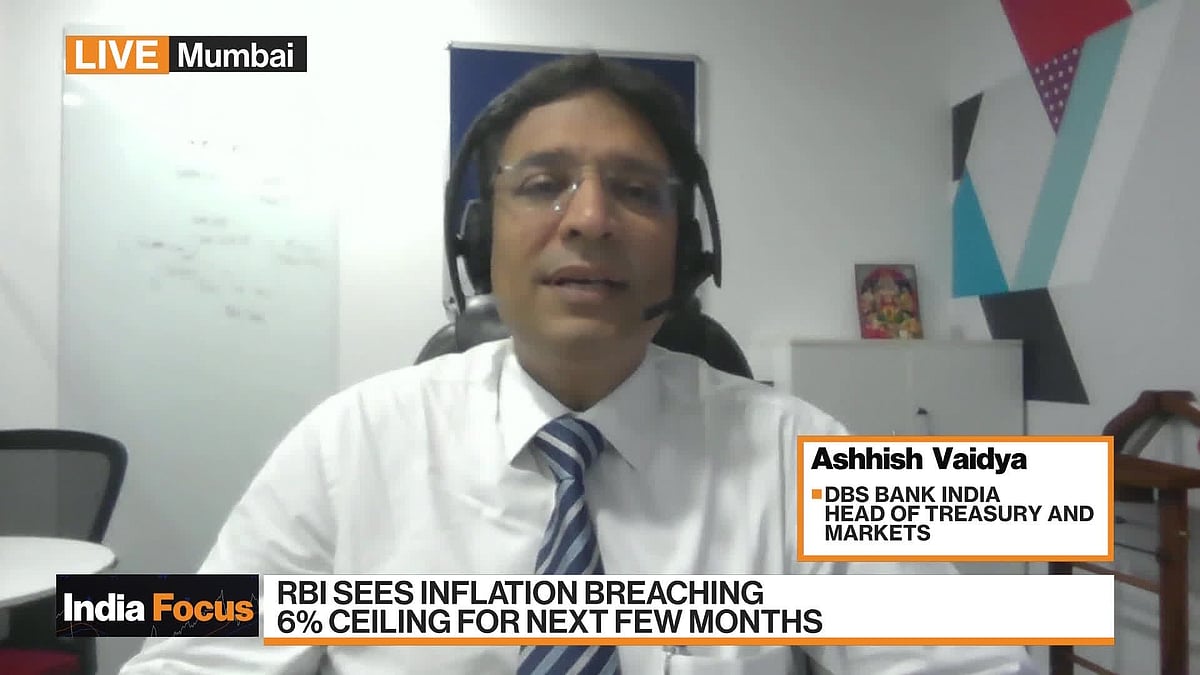 WATCH: DBS Bank India Head of Treasury and Markets Ashhish Vaidya discusses his outlook for bond and rates markets.Source: Bloomberg